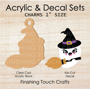 Ghost Witch Charm Set of 4