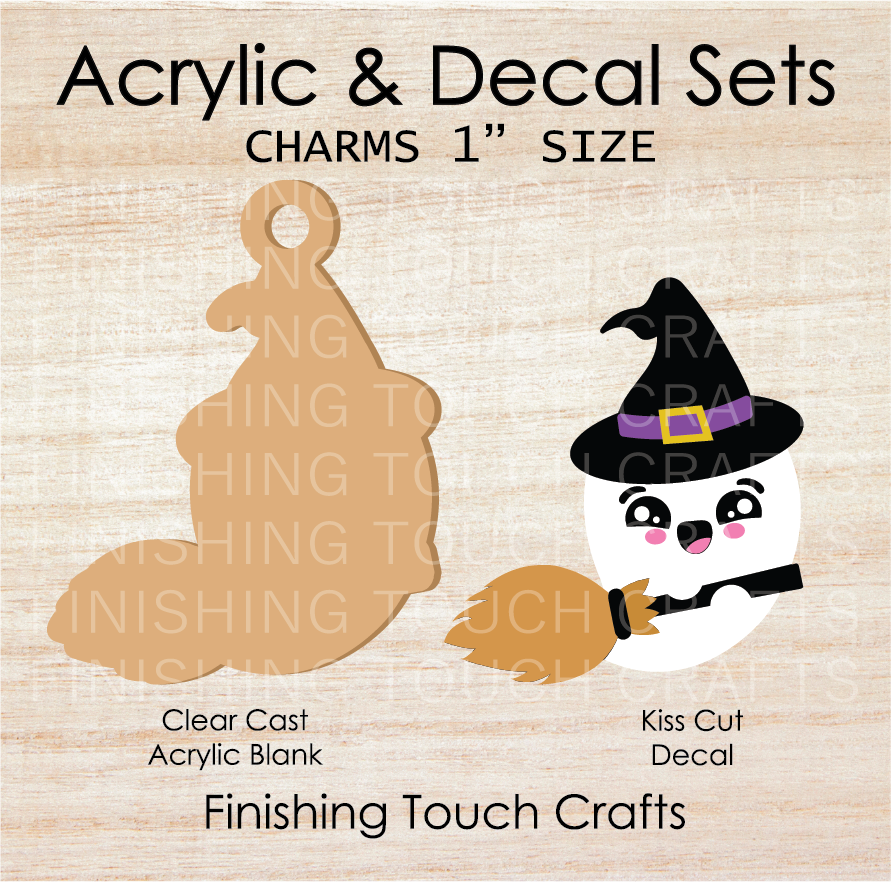 Ghost Witch Charm Set of 4