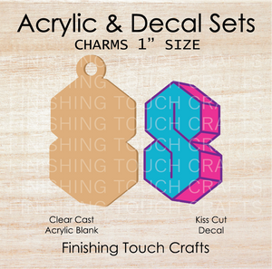Graffiti S Charm Set of 4