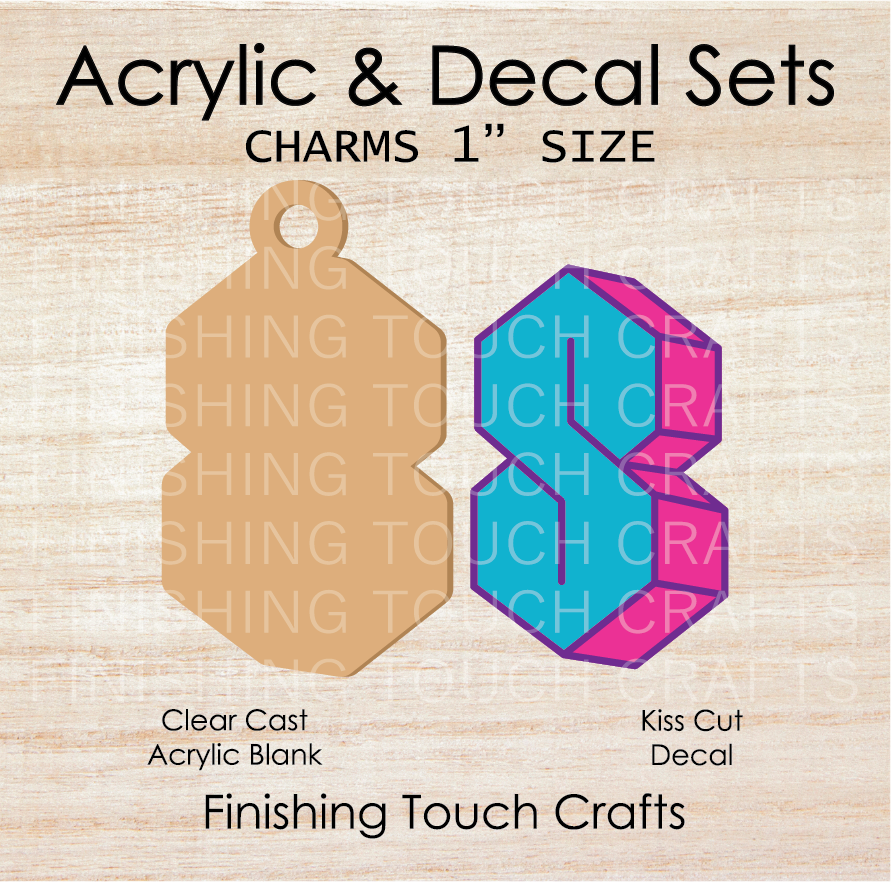 Graffiti S Charm Set of 4