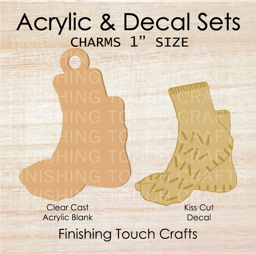 Hospital Socks Charm Set of 4