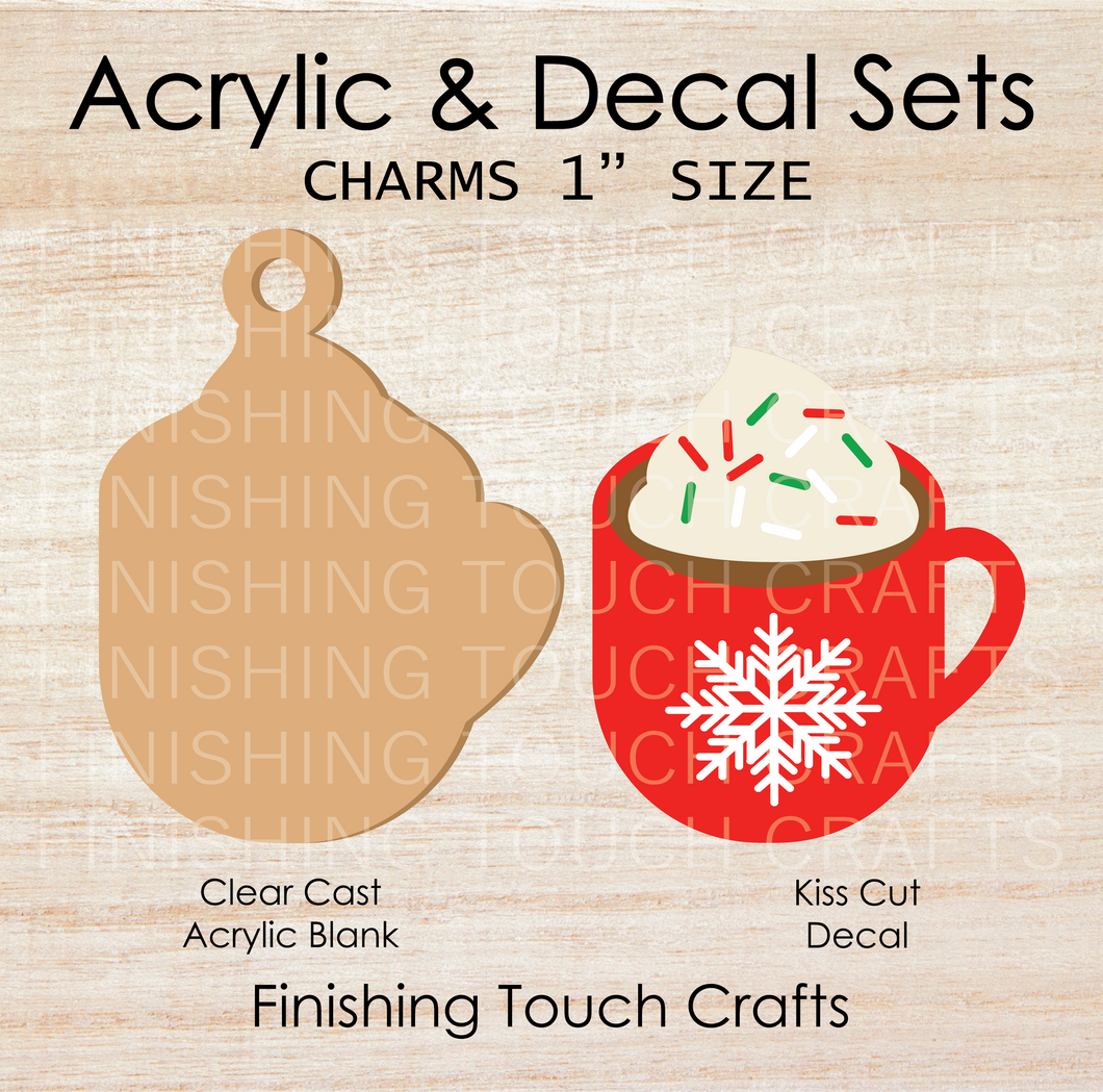 Hot Cocoa Charm Set of 4