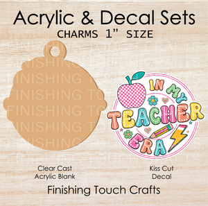 In My Teacher Era Charm Set of 4