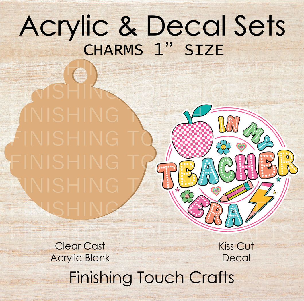 In My Teacher Era Charm Set of 4