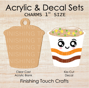 Instant Noodles Charm Set of 4