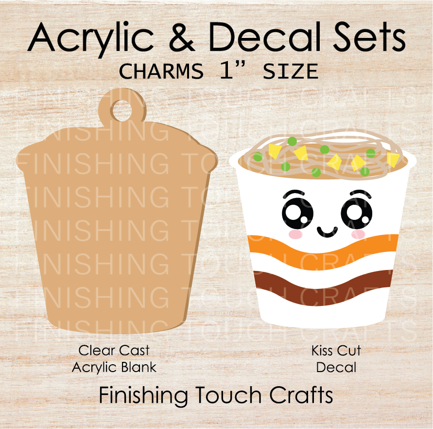 Instant Noodles Charm Set of 4