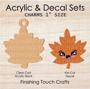 Maple Leaf Charm Set of 4