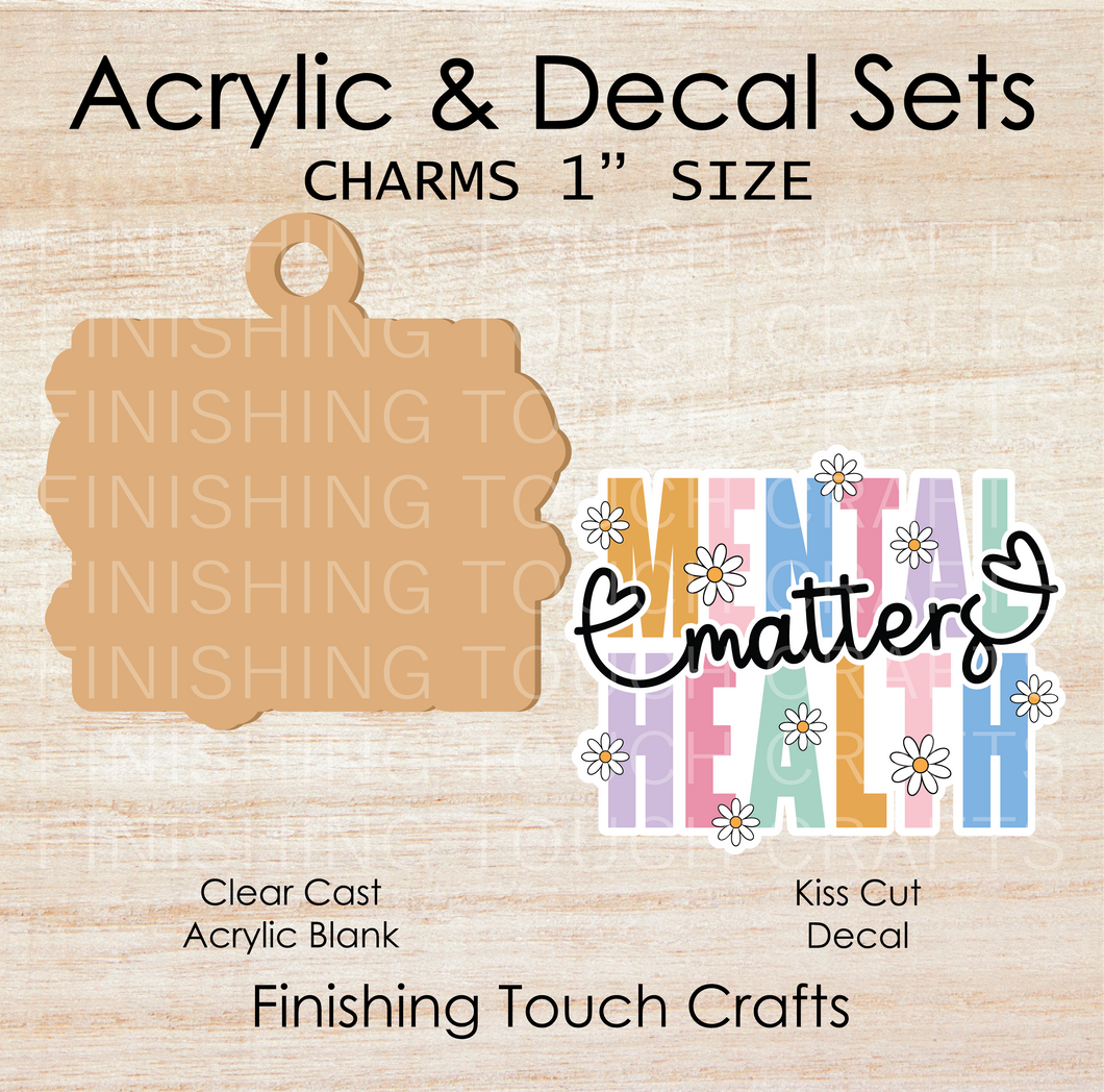 Mental Health Matters Charm Set of 4