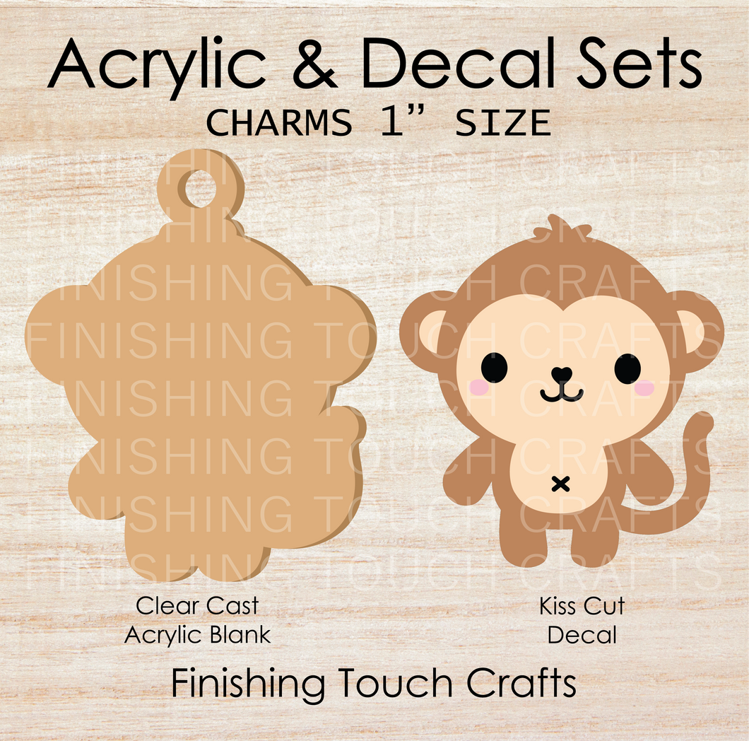Monkey Charm Set of 4