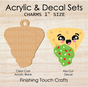 Nacho Chip Guacamole Charm Set of 4
