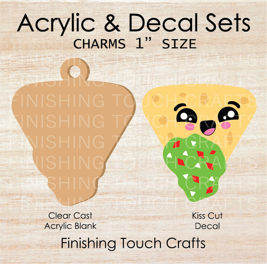 Nacho Chip Guacamole Charm Set of 4