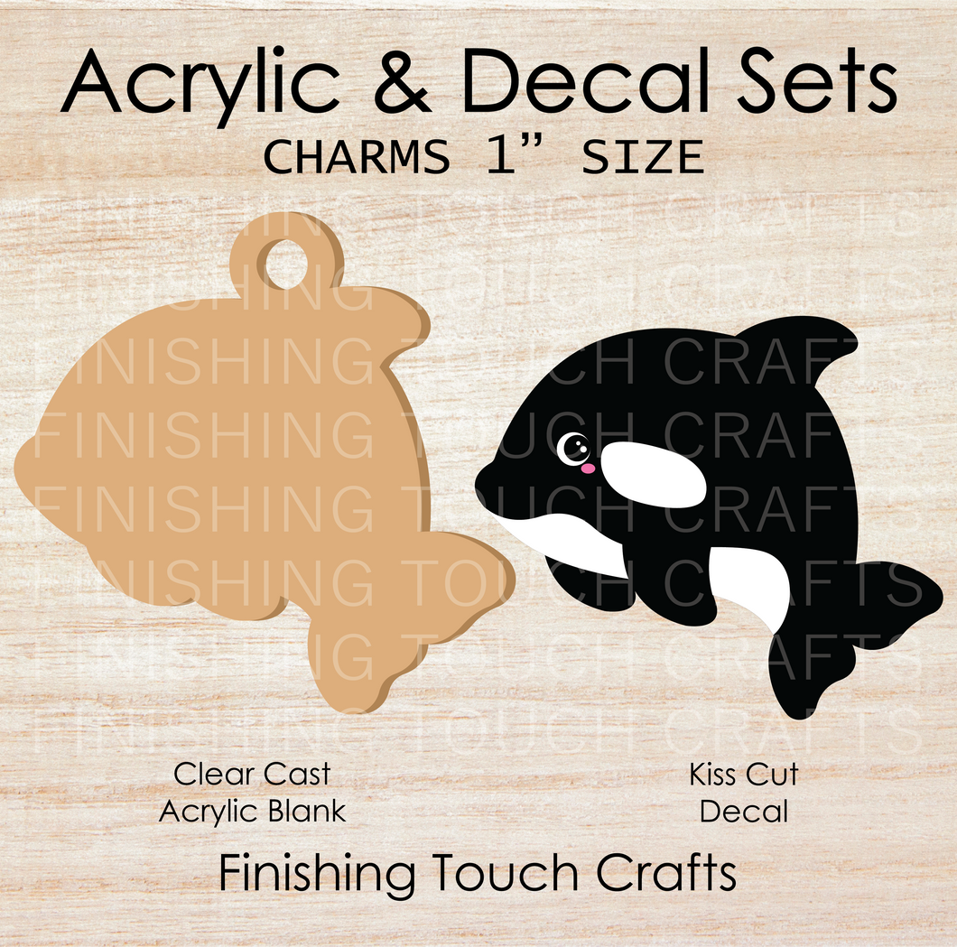 Orca Charm Set of 4