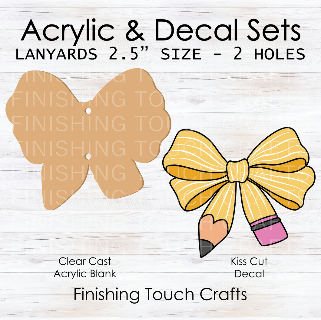 Pencil Bow Lanyard