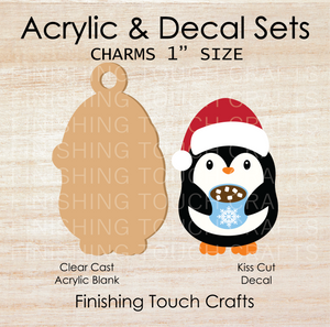 Penguin Hot Cocoa Charm Set of 4