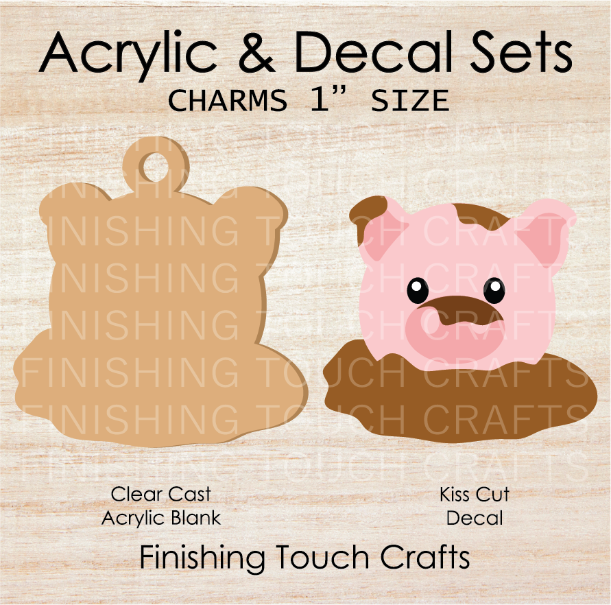Piggy Charm Set of 4