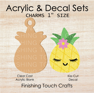 Pineapple Charm Set of 4