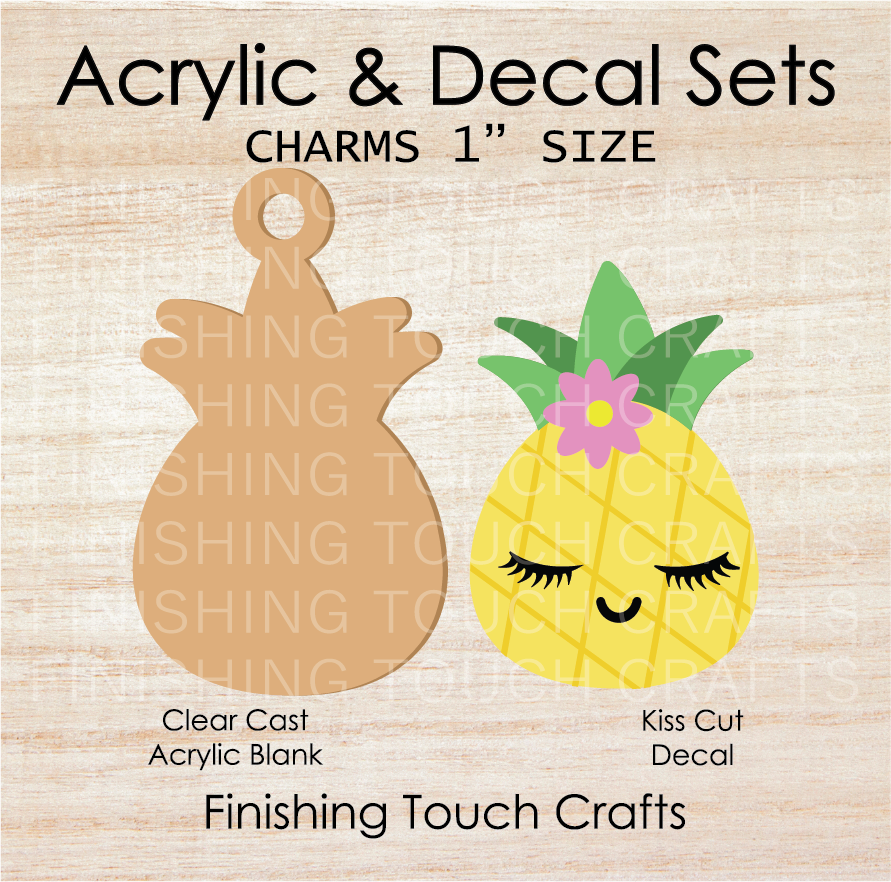 Pineapple Charm Set of 4