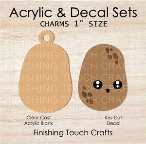 Potato Charm Set of 4