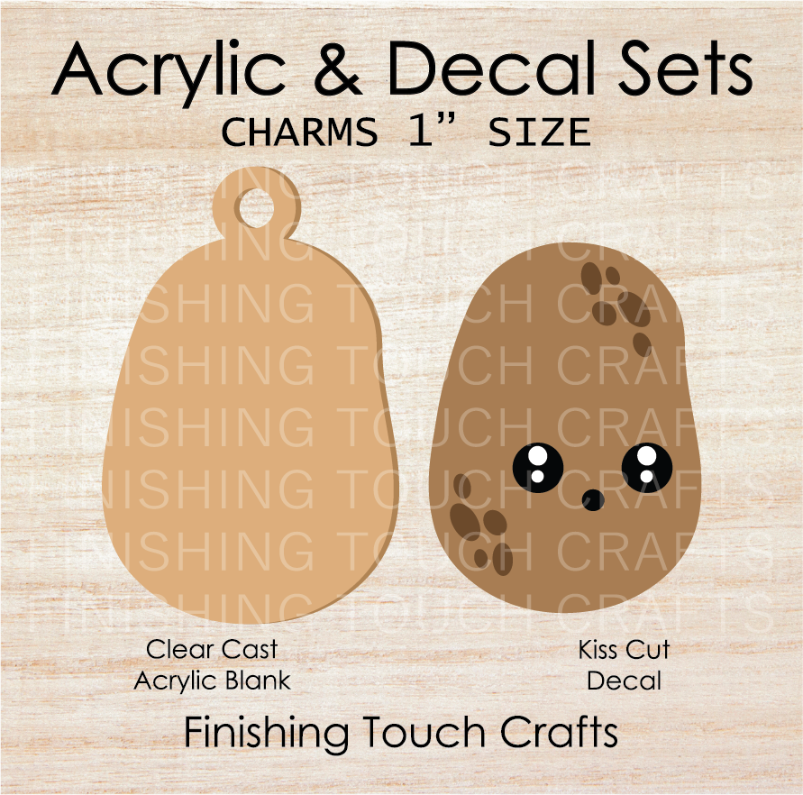 Potato Charm Set of 4