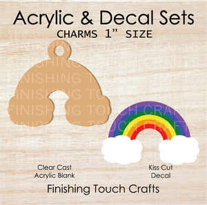 Rainbow Charm Set of 4
