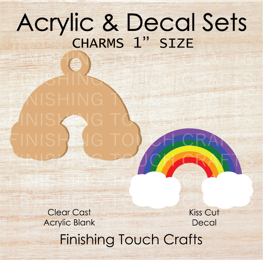 Rainbow Charm Set of 4