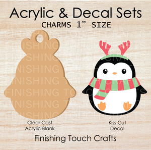 Reindeer Penguin Set of 4