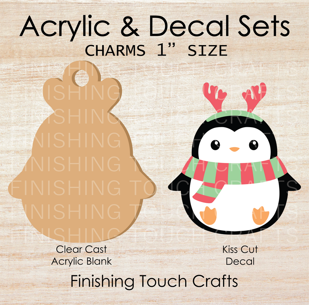 Reindeer Penguin Set of 4