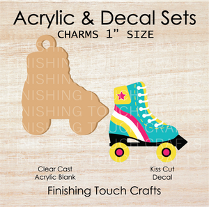 Roller Skate Charm Set of 4