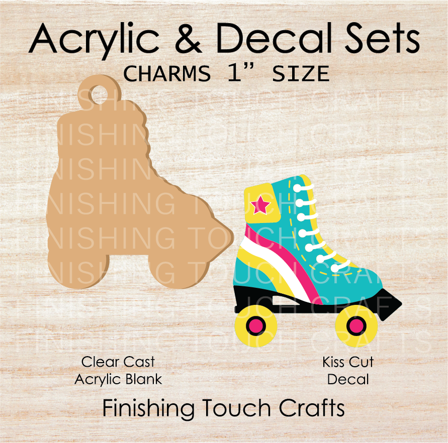 Roller Skate Charm Set of 4