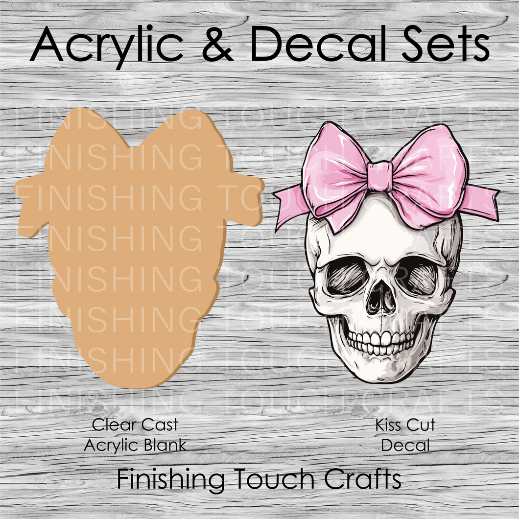 Skull Pink Bow