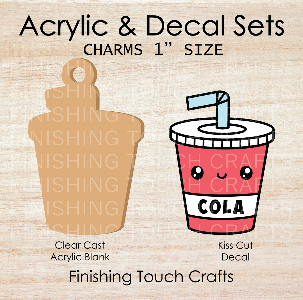Soda Cup Charm Set of 4