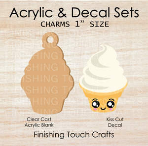 Soft Serve Vanilla Charm Set of 4