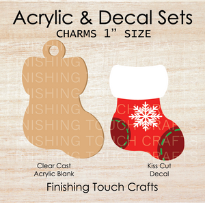 Stocking Red Charm Set of 4