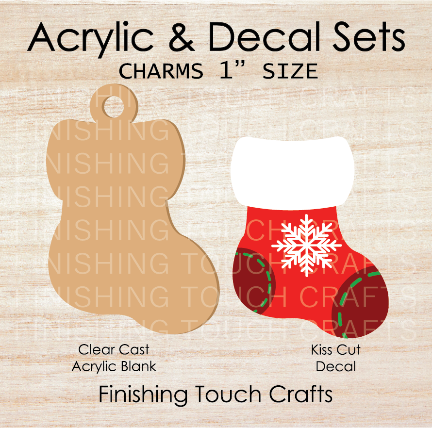 Stocking Red Charm Set of 4