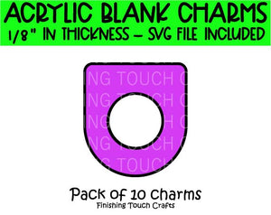 Straw Charm Holder - 10 Pack