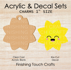 Sun Charm Set of 4