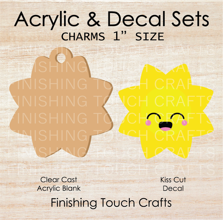 Sun Charm Set of 4
