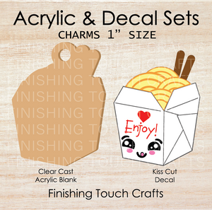 Take Out Container Charm Set of 4