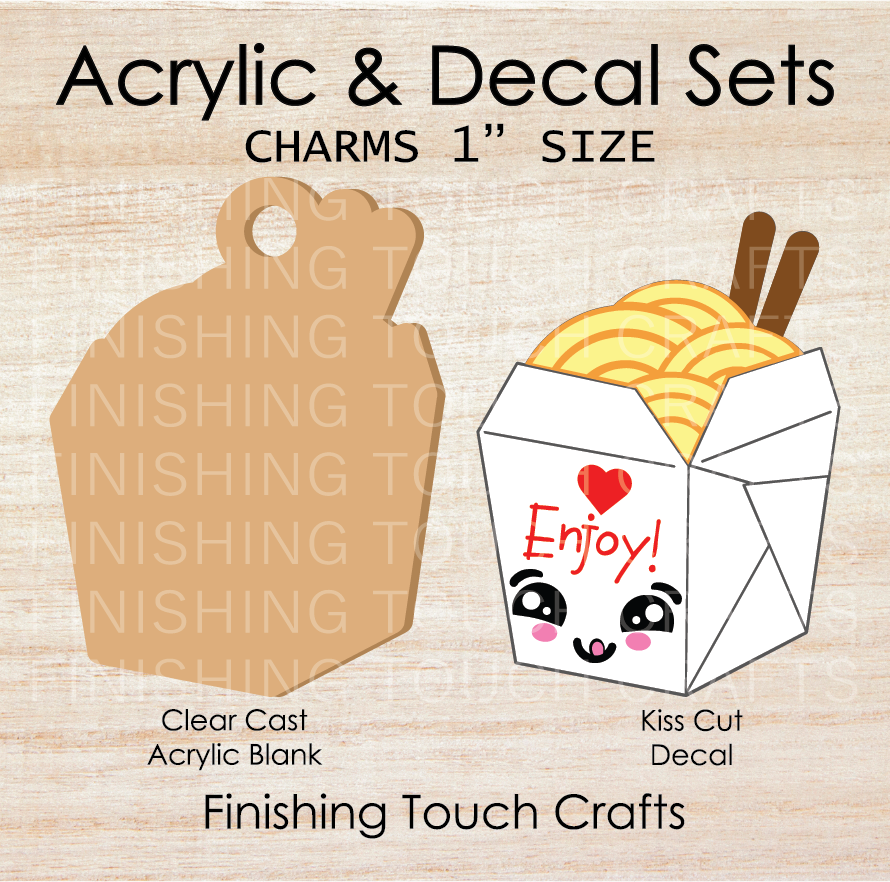 Take Out Container Charm Set of 4