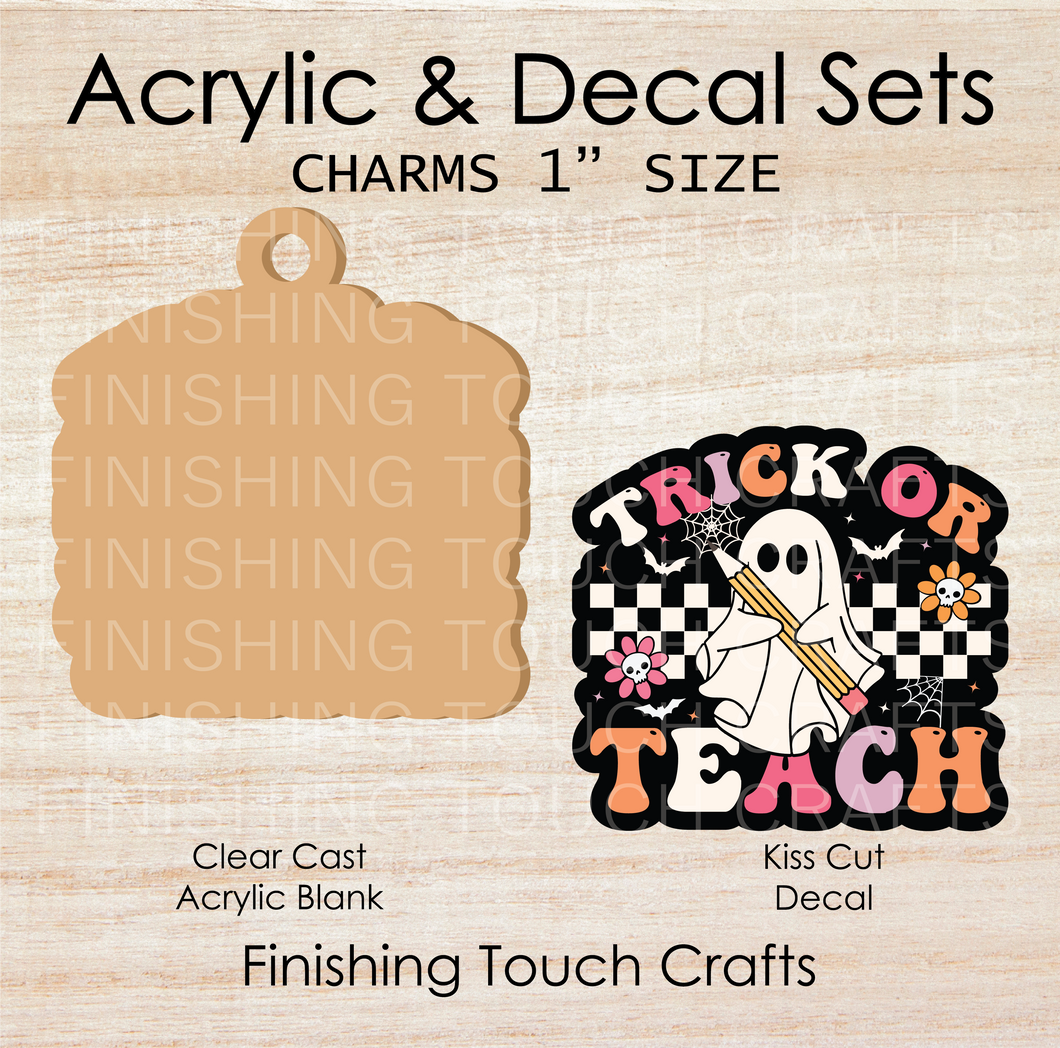 Trick or Teach Charm Set of 4