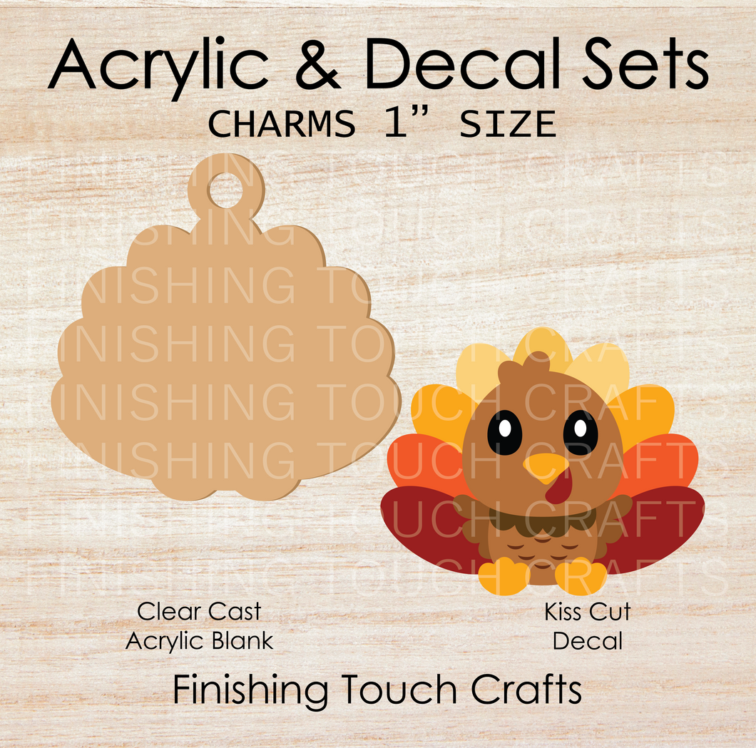 Turkey Charm Set of 4