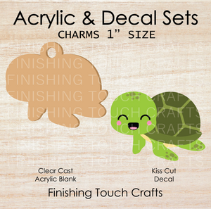 Turtle Charm Set of 4