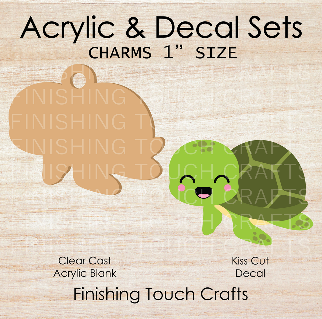 Turtle Charm Set of 4