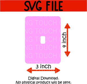 Badge Reel Display Card Template SVG Cricut Cut File