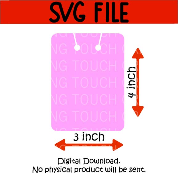 Keychain Card Holder Template SVG
